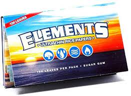 Elements Ultra Thin Rice Papers Single Wide 100ct