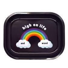 Giddy Rolling Tray - High on Life and Weed - Small
