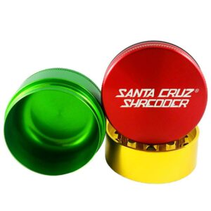 Santa Cruz Shredder - 3pc Large Grinder - Rasta