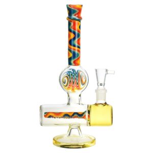 Endless Rainbow Wig Wag Inline Perc 9" Water Pipe