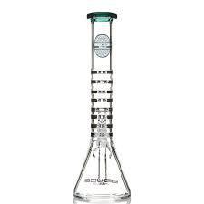 Bougie Glass - 12" Ringed Neck Beaker Water Pipe
