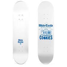 Cookies x White Castle - By The Sack Skateboard Deck - White