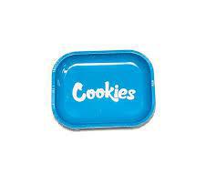 Cookies - Small Metal Rolling Tray - Cookies Blue