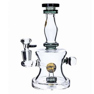 Bougie Glass - 9" Hourglass Style Water Pipe - Slyme
