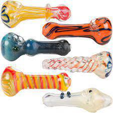 3.5" Worked Swirl Hand Pipe - Assorted