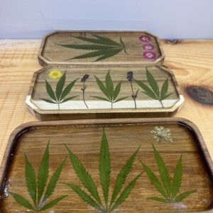 Wooden Resin topped Trays